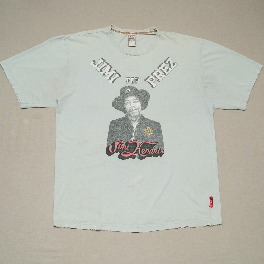 2000s Y2k Ecko Unltd Jimi Hendricks For Prez T Shirt Adult XL Distressed Faded